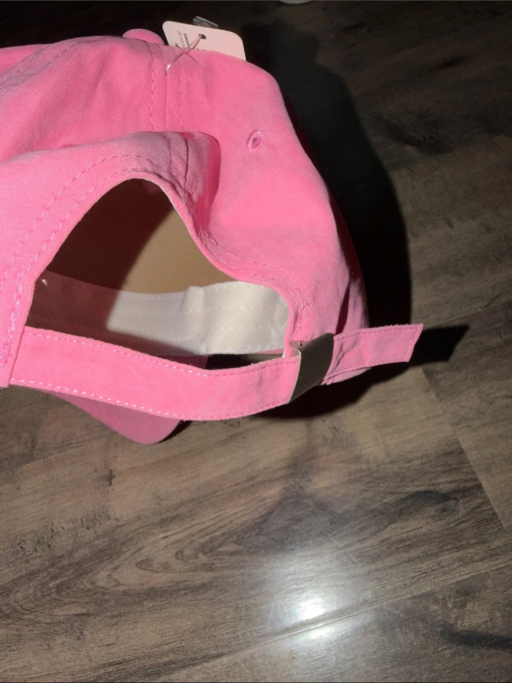 NWT Pink Ribbon Baseball Cap - Solid Pink